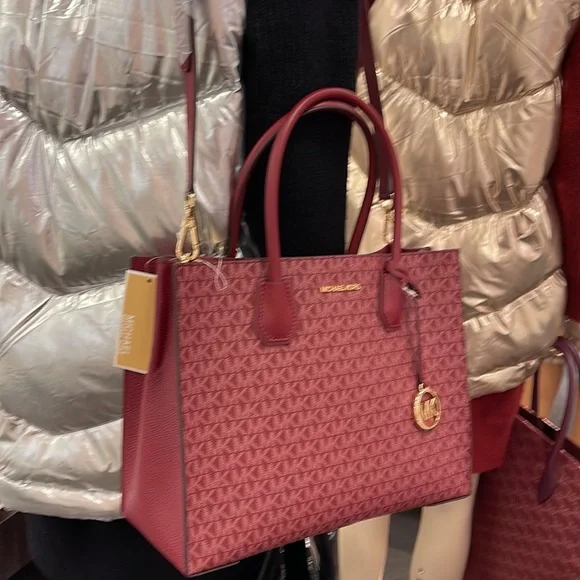 MICHAEL KORS MERCER LARGE SATCHEL 
MULBERRY MULTI - Picture 11 of 16